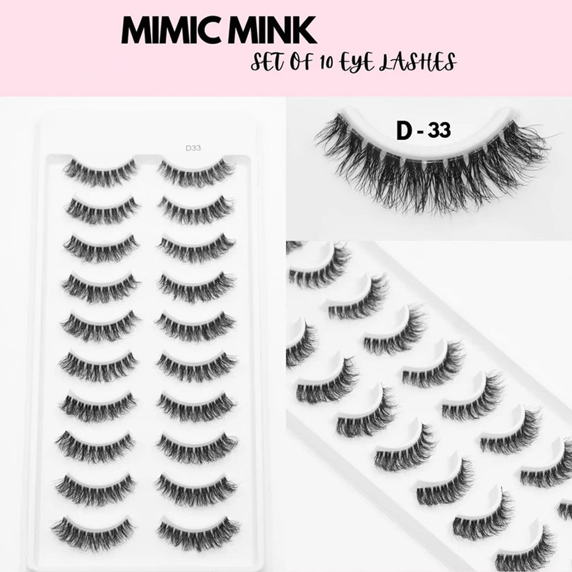 Mimic Mink 10 Pair Lashes