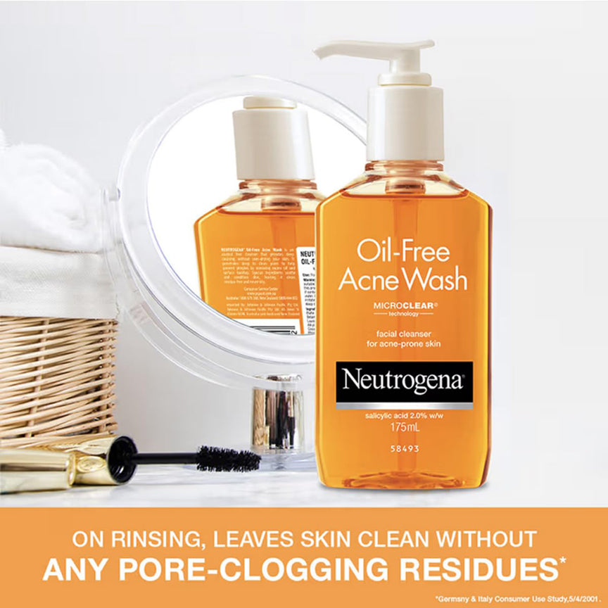 Neutrogena Oil- Free Acne Wash Facial Cleanser 175Ml