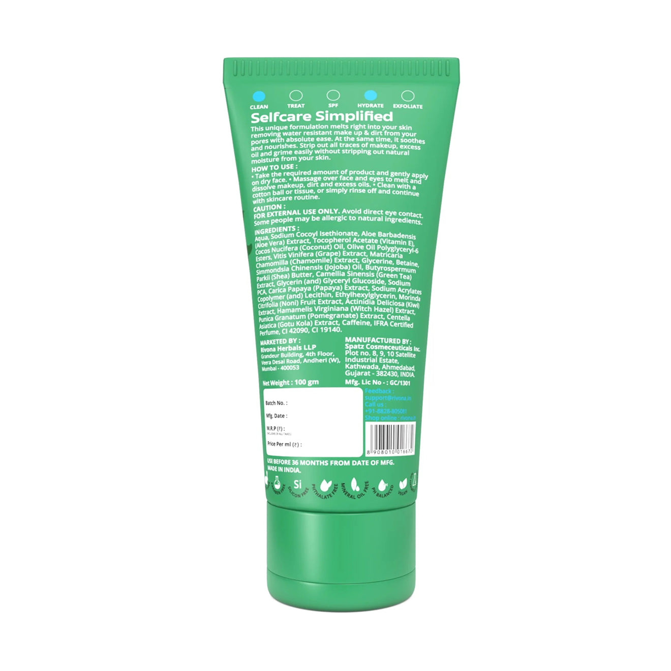 Rivona Makeup Cleansing Butter Melts And Nourishes