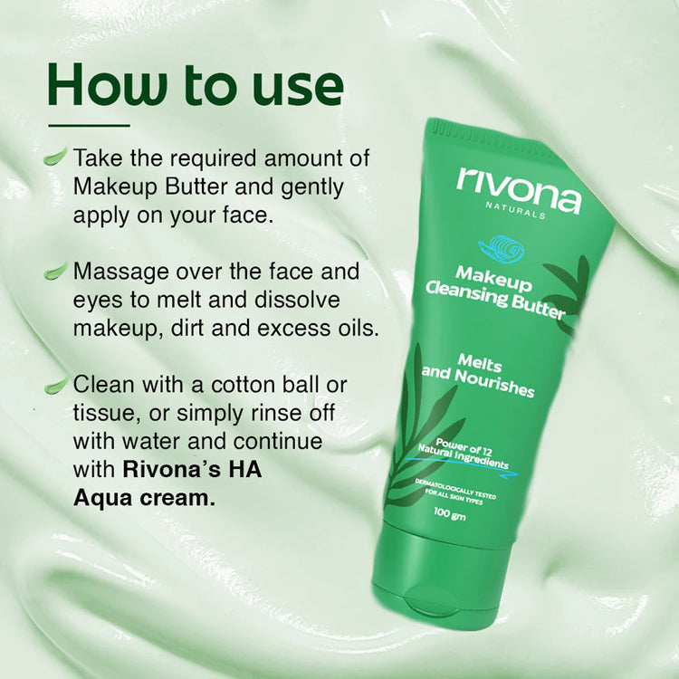 Rivona Makeup Cleansing Butter Melts And Nourishes