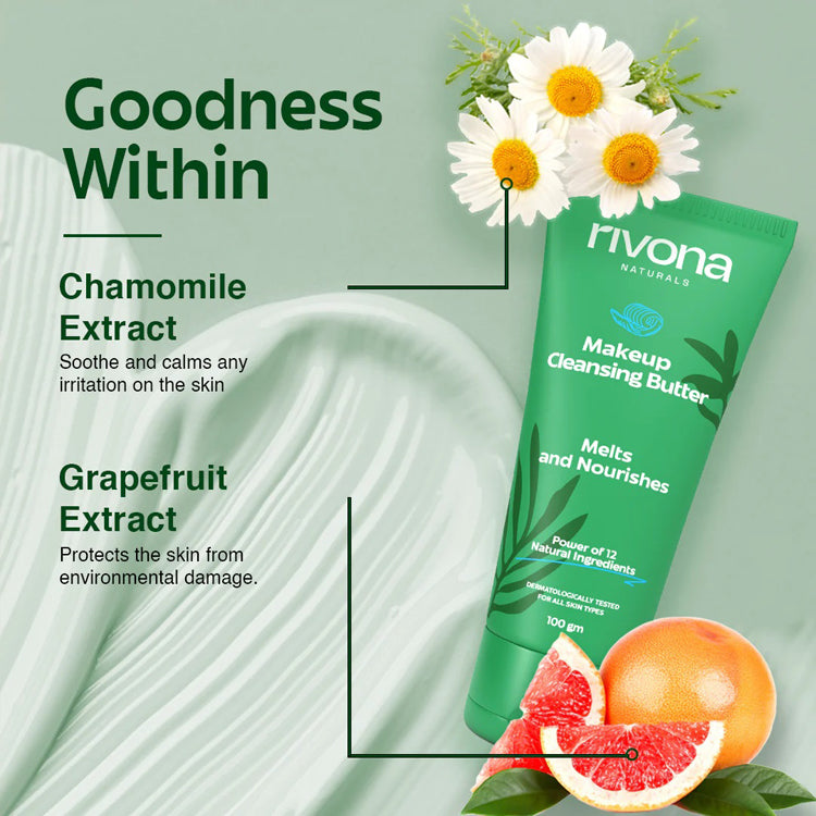Rivona Makeup Cleansing Butter Melts And Nourishes