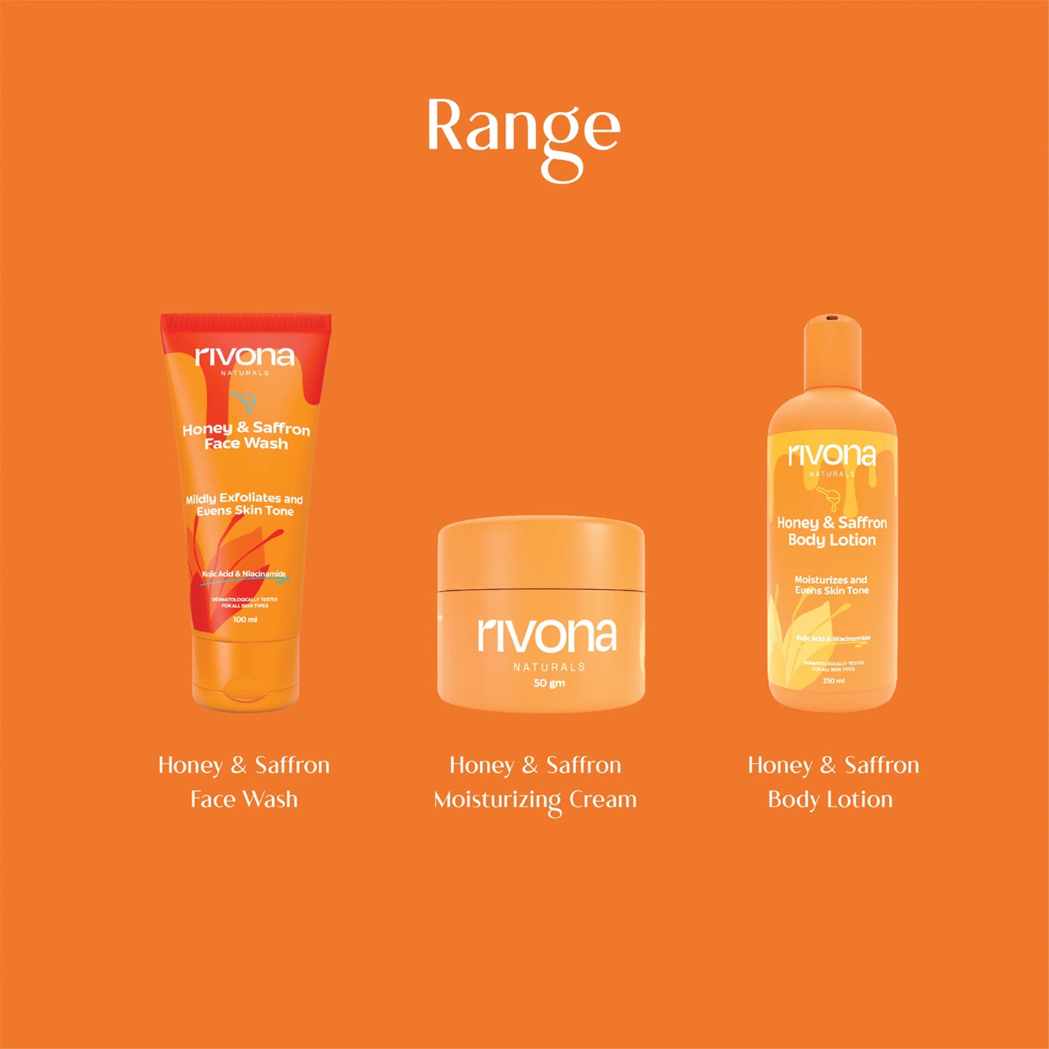 Rivona Honey & Saffron Fairness Face Wash