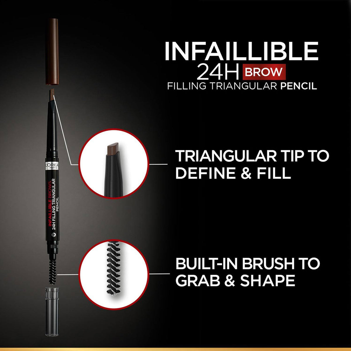 Loreal Paris Infaillible Brows 24H Filling Triangular Pencil 0.3G