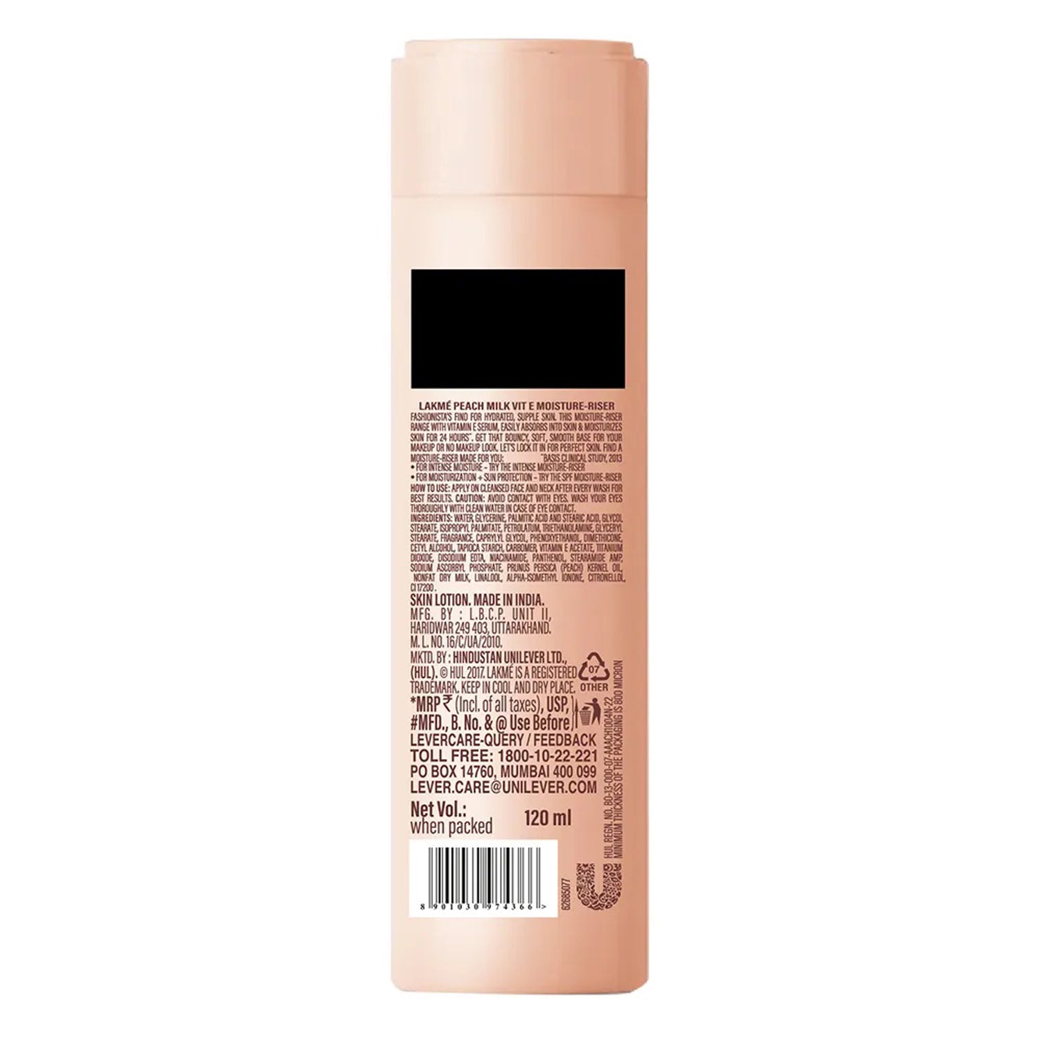 Lakme Peach Milk Vit E+Spf 24 Moisture-riser