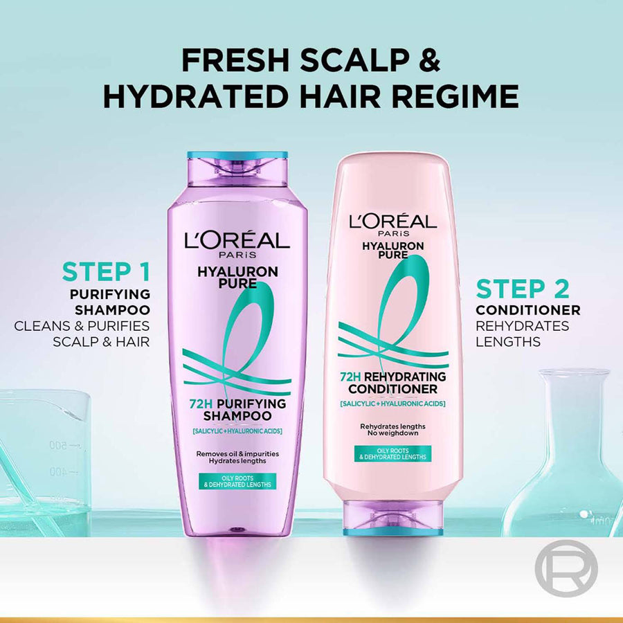 Loreal Paris Hyaluron Pure 72H Purifying Shampoo