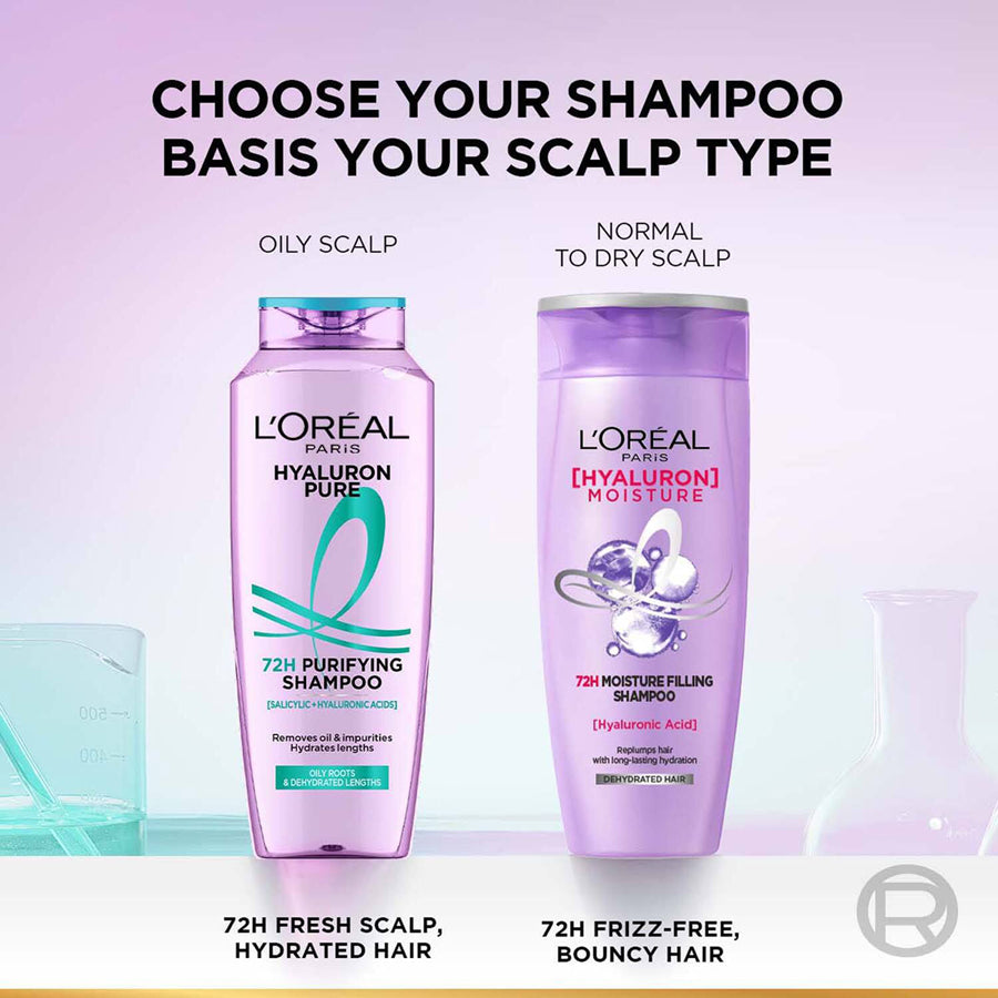 Loreal Paris Hyaluron Pure 72H Purifying Shampoo