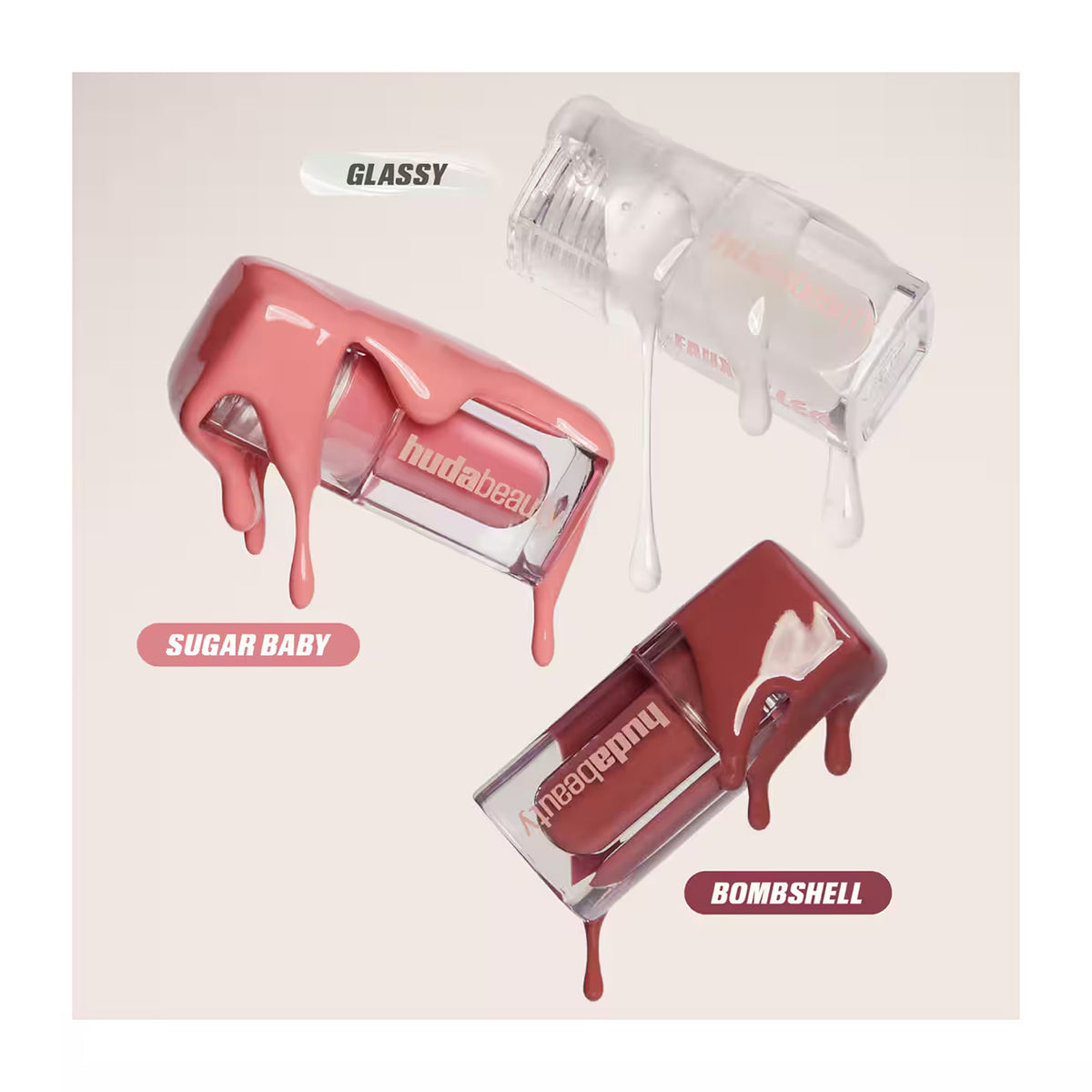 Huda Beauty Glossiest Gloss Mini Kit 3*1.9Ml