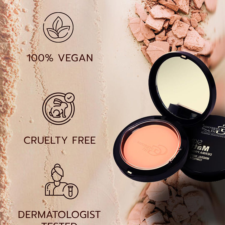 Gorgeous Gril Skin Matte Derma Protect Mineral Mattifying Compact Powder