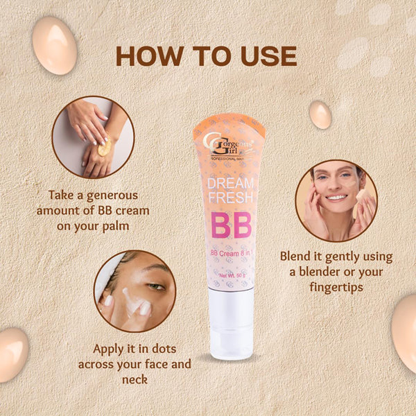 Gorgeous Gril Dream Fresh Bb Cream 8 In 1 Spf 30 50G