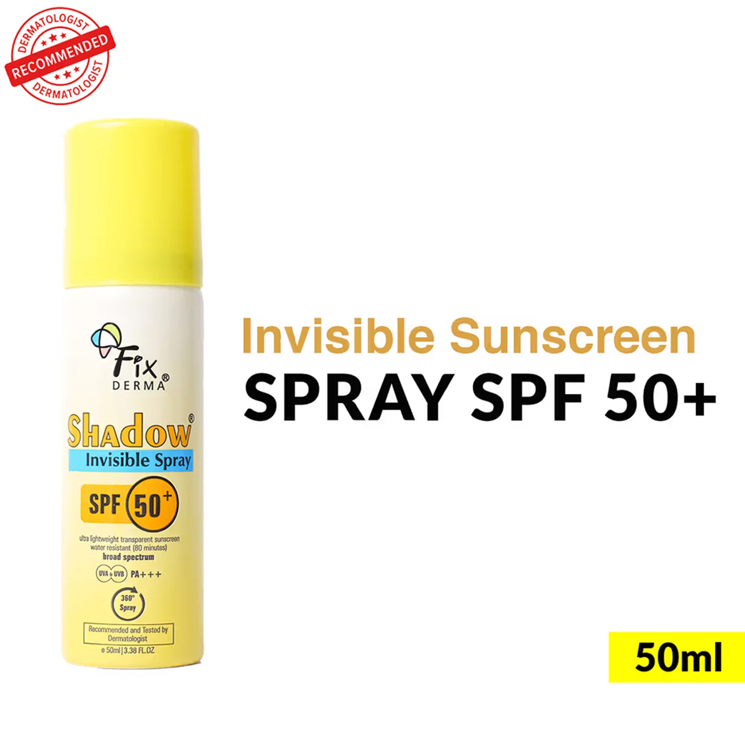 Fixderma Shadow Invisible Spray Spf 50+