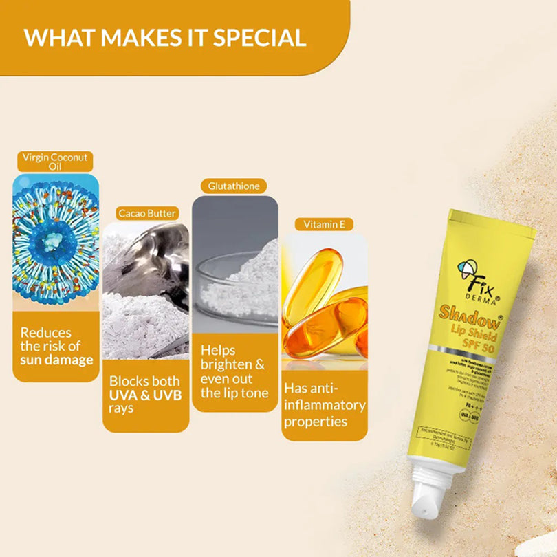 Fixderma Shadow Lip Shield Lip Balm With Spf 50