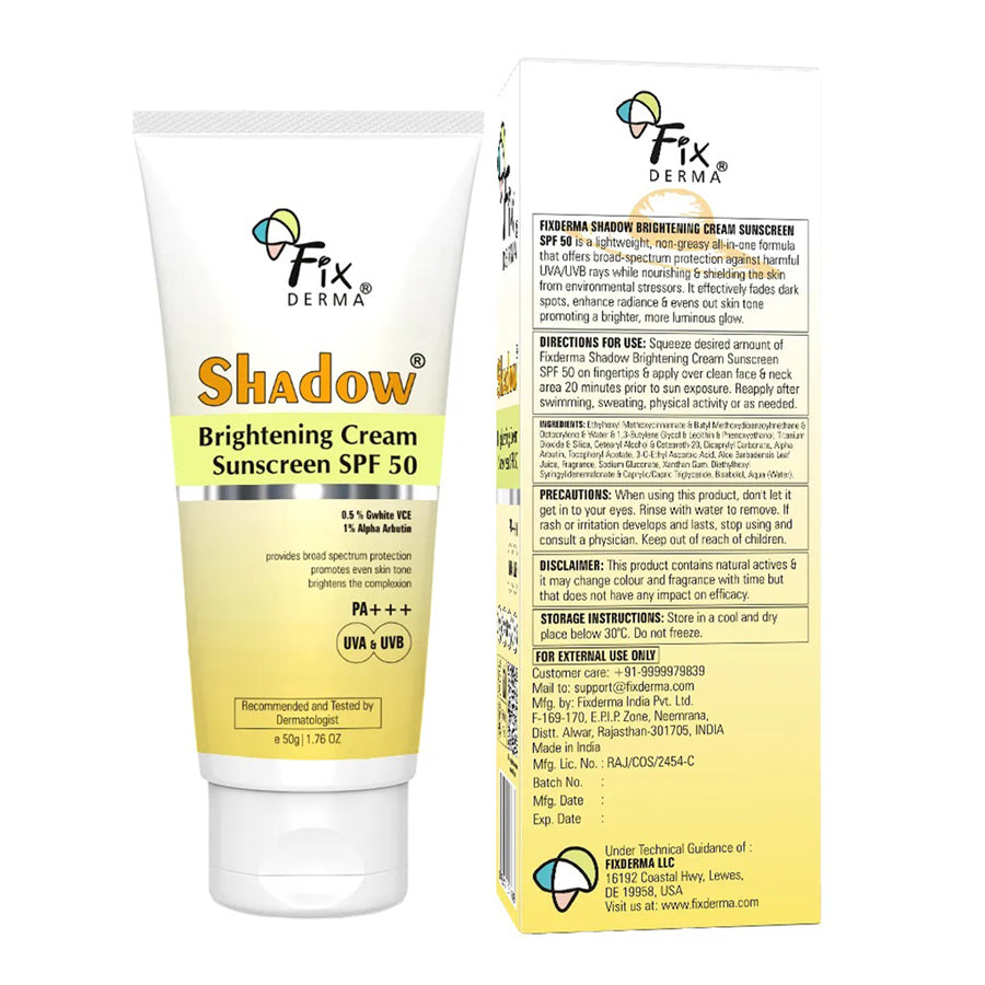 Fixderma Shadow Brightening Sunscreen Cream Spf 50