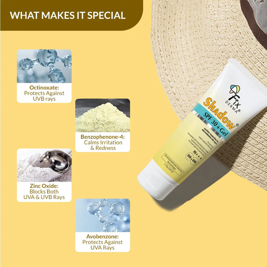 Fixderma Shadow Spf 30+ Gel Sunscreen