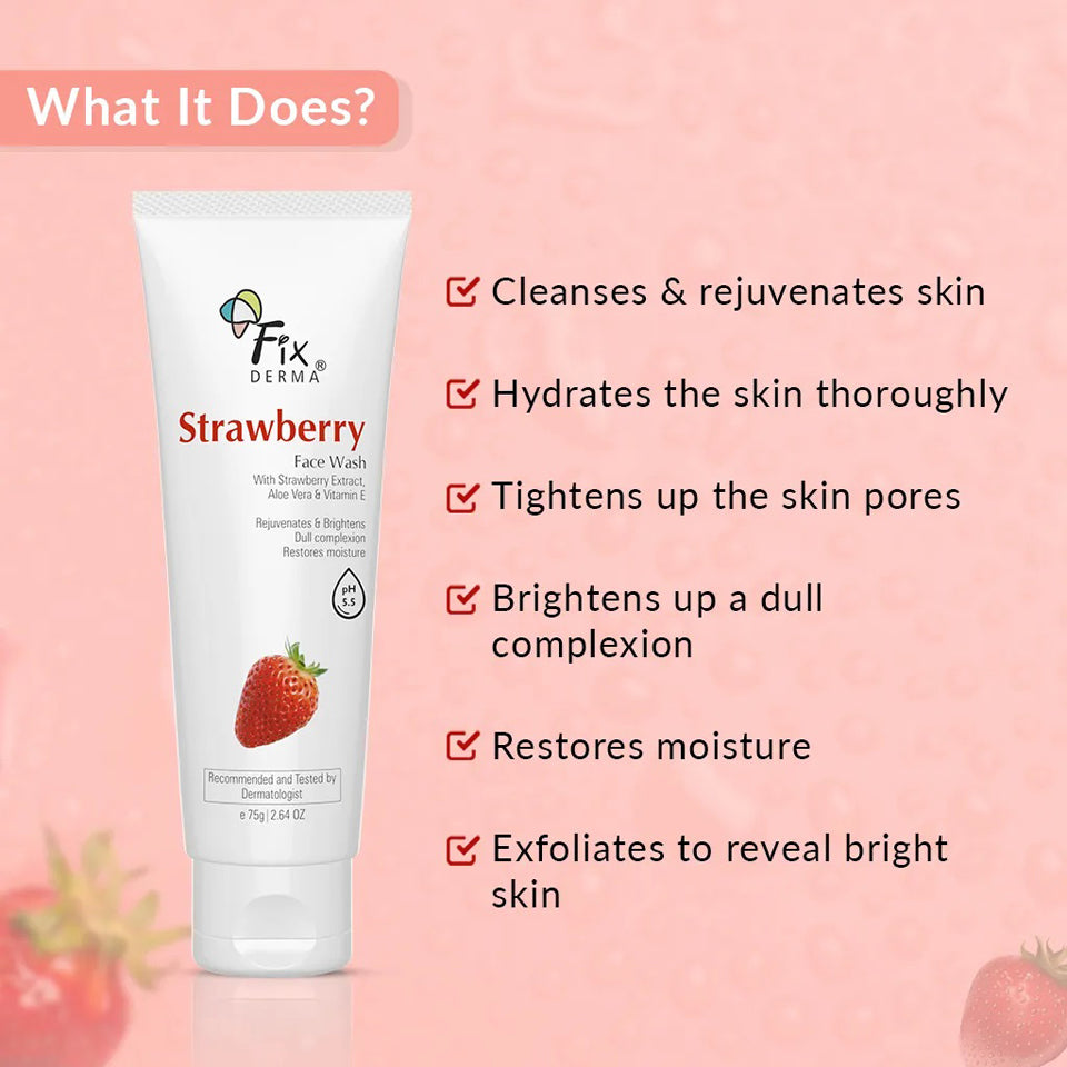 Fixderma Strawberry Face Wash