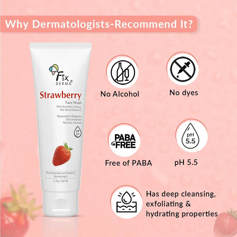 Fixderma Strawberry Face Wash