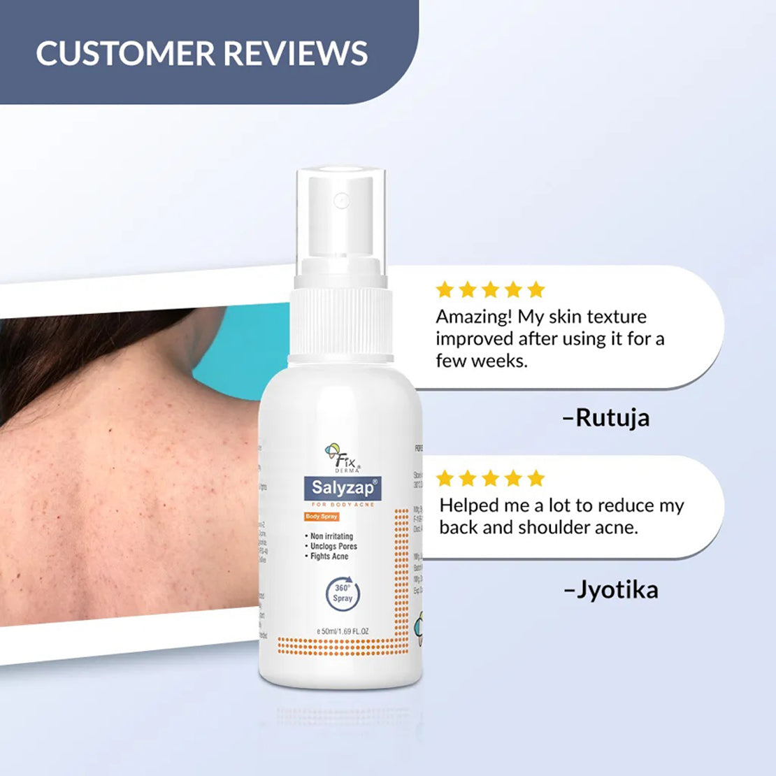 Fixderma Salyzap Spray For Body Acne
