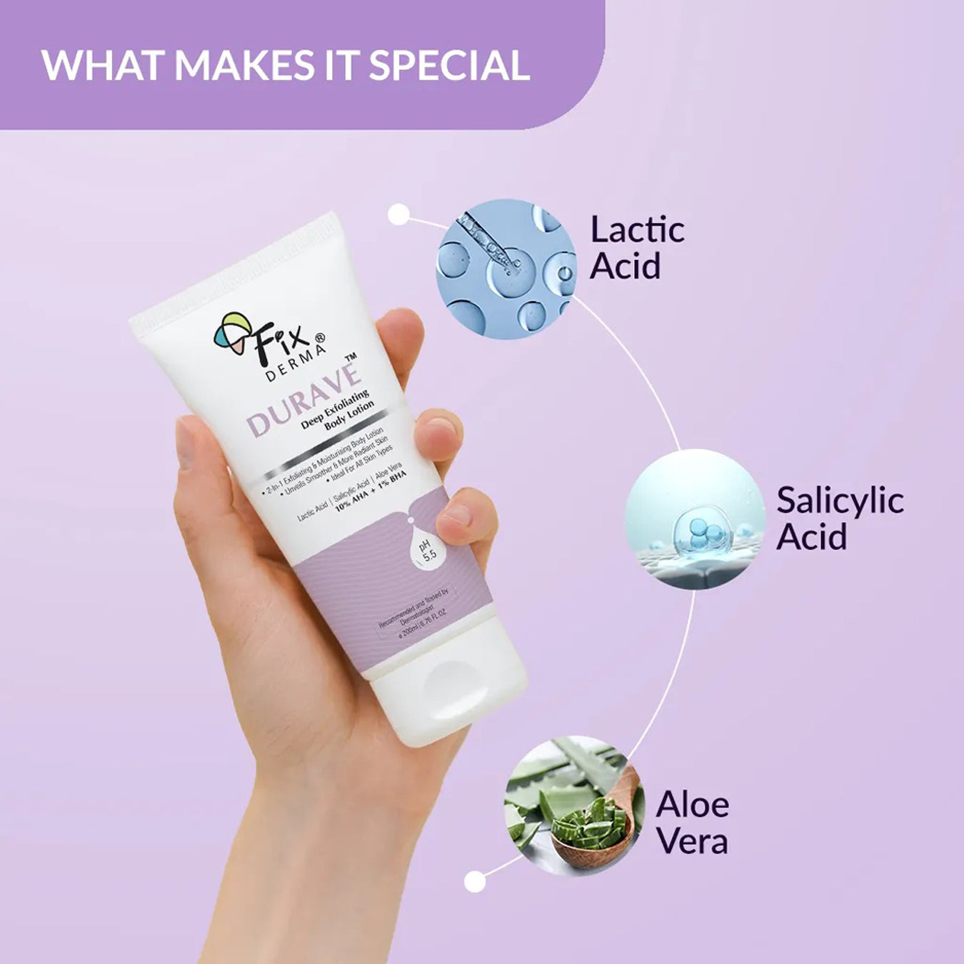 Fixderma Durave Deep Exfoliating Body Lotion
