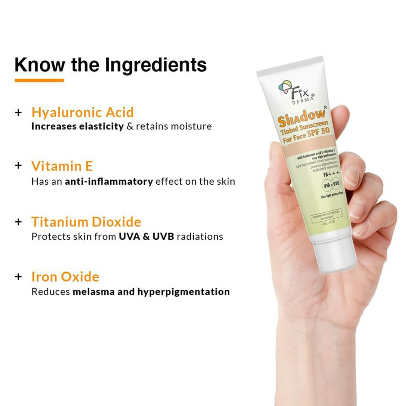 Fixderma Shadow Spf 50+ Tinted Sunscreen 30G