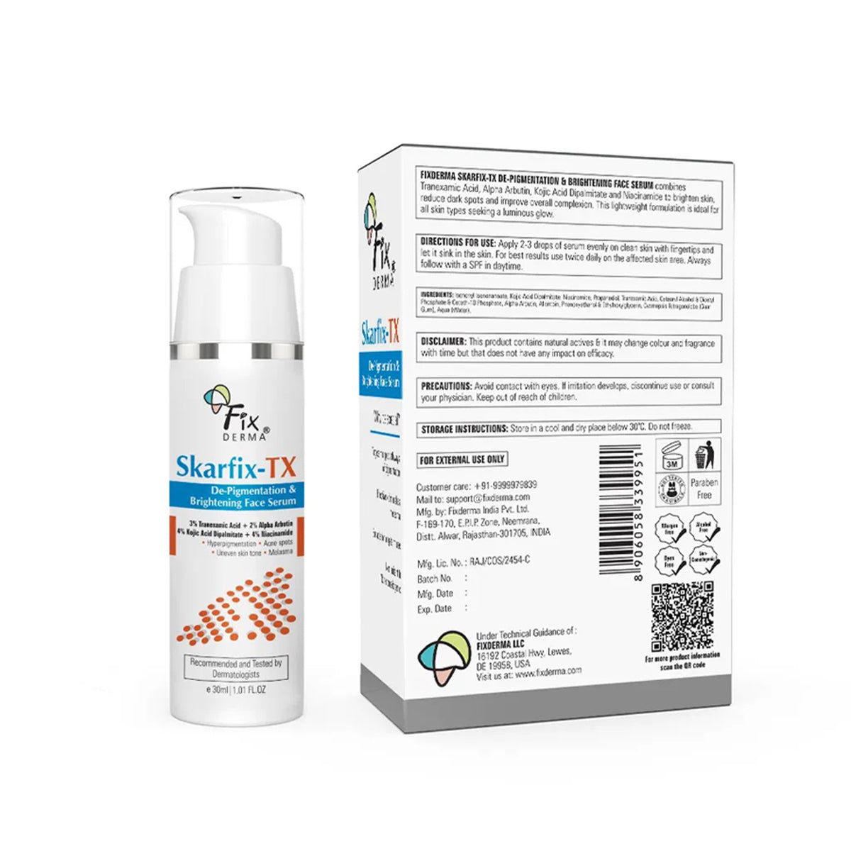 Fixderma Skarfix-Tx De-Pigmentation & Brightening Face Serum