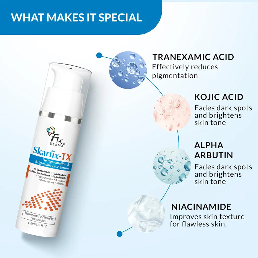 Fixderma Skarfix-Tx De-Pigmentation & Brightening Face Serum