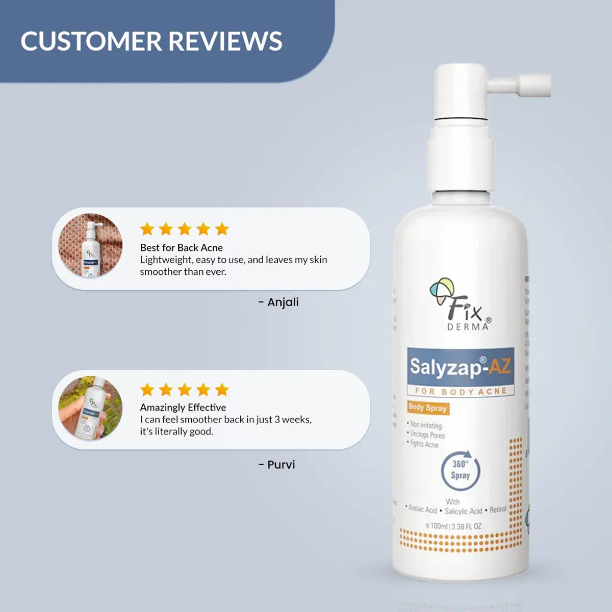 Fixderma Salyzap-AZ Body Spray