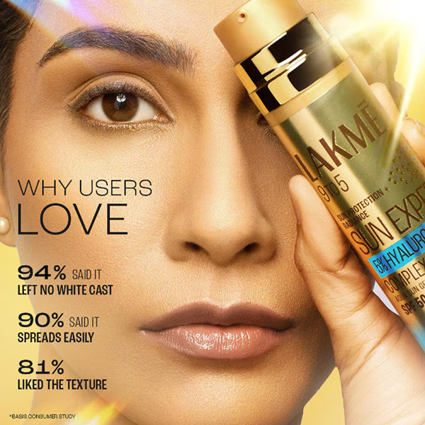 Lakme 9 to 5 Sun Expert 5Per Hyaluronic Complex Aqua Sun Gel Spf 50 PA