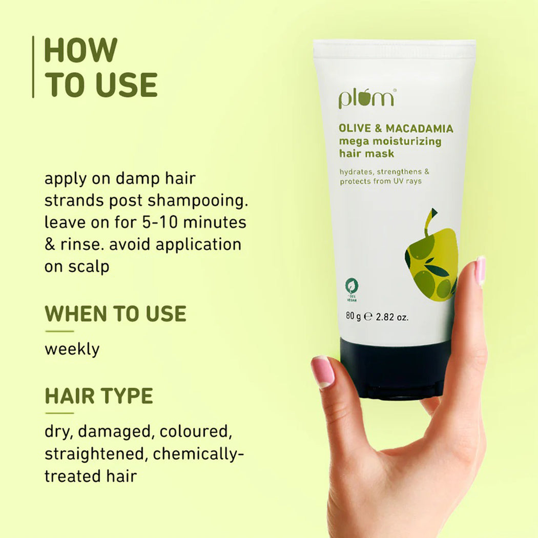 Plum Olive & Macadamia Mega Moisturizing Hair Mask