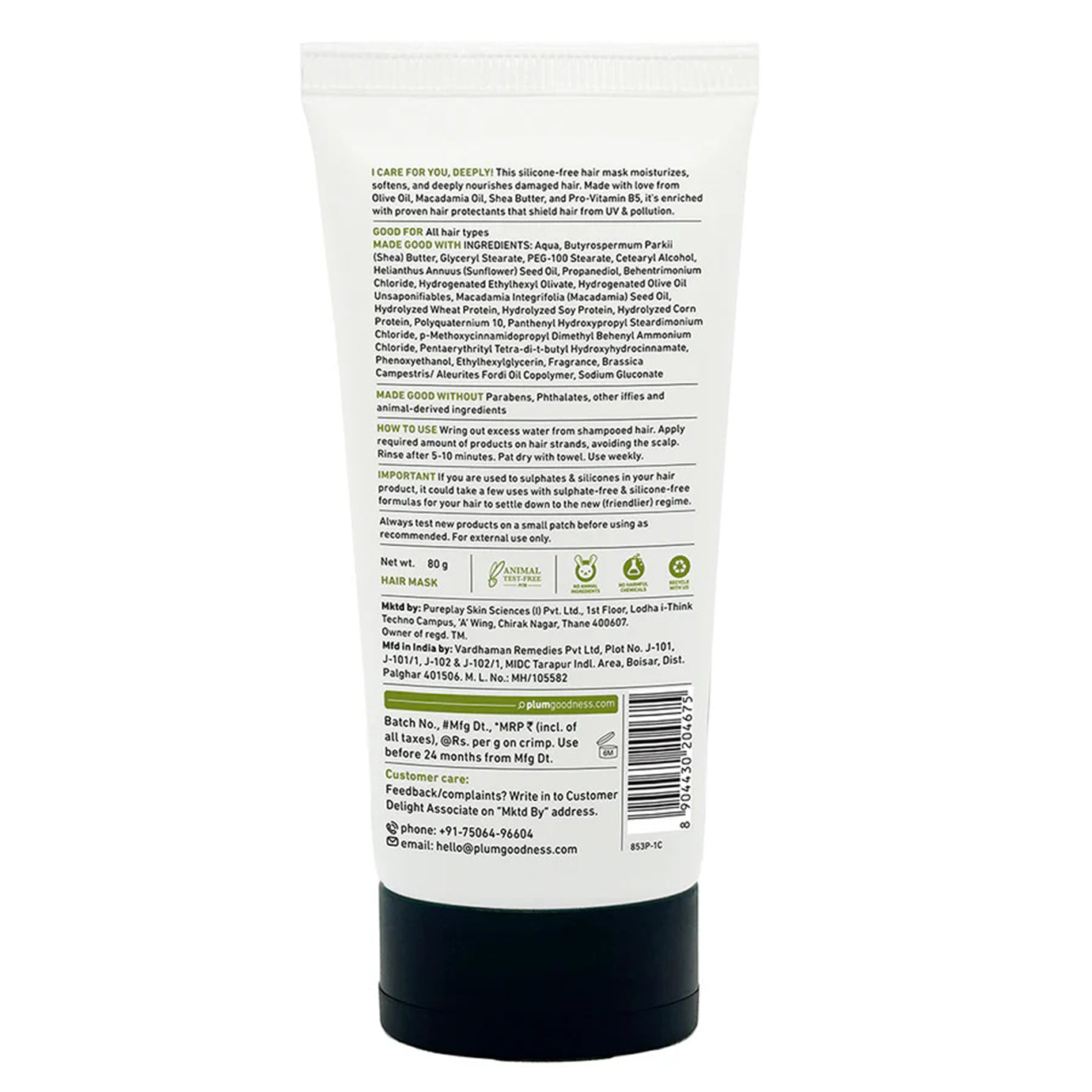 Plum Olive & Macadamia Mega Moisturizing Hair Mask