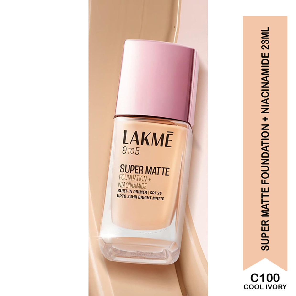 Lakme 9 To Super Matte Foundation + Niacinamide 23ML
