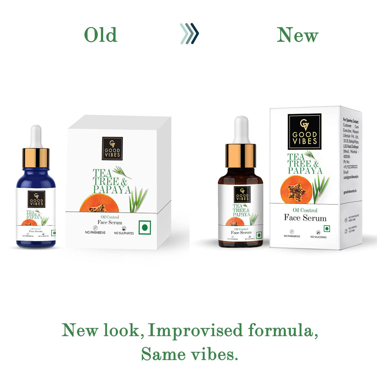Good Vibes Oil Control Tea Tree & Papaya Face Serum