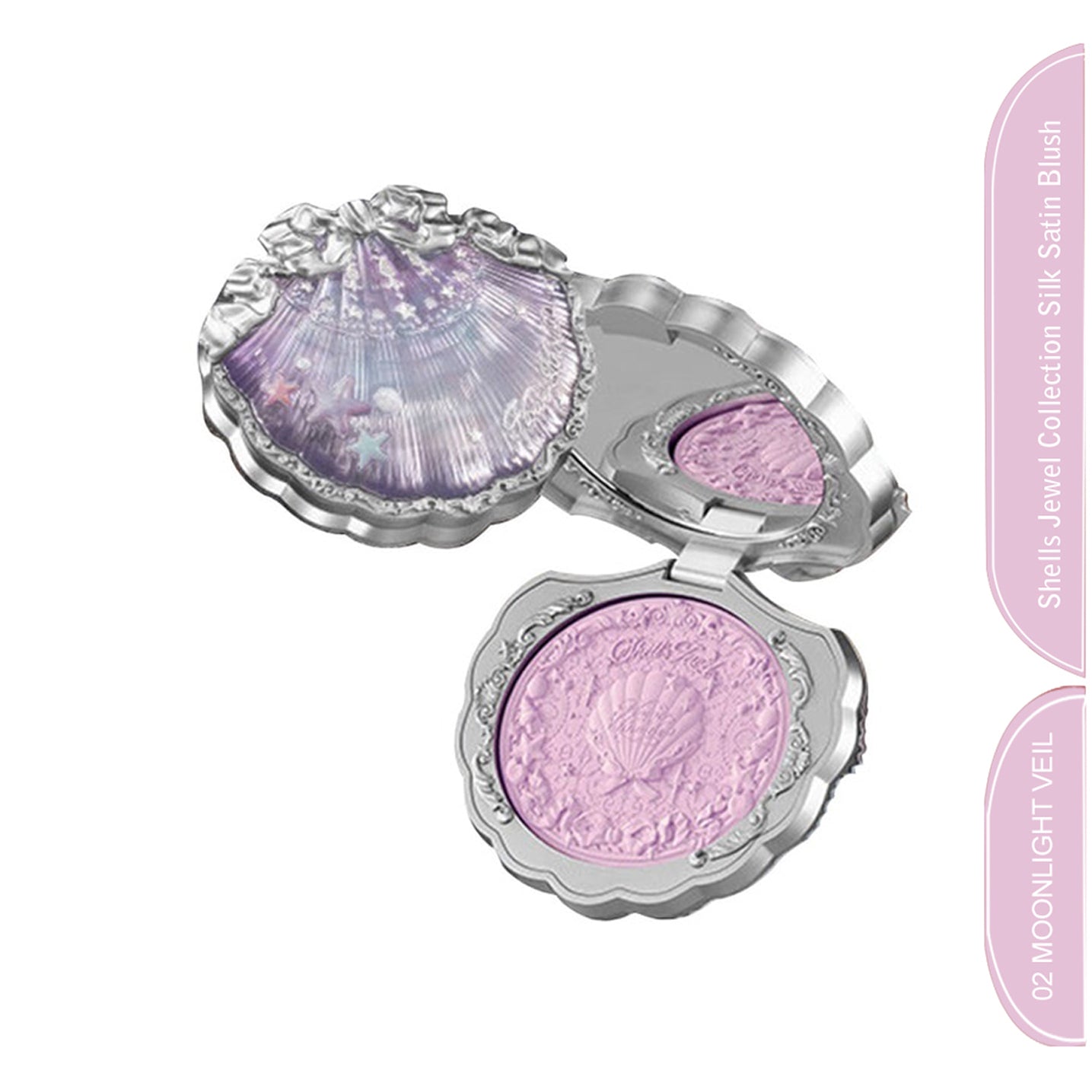 Flower Knows Shells Jewel Collection Silk Satin Blush