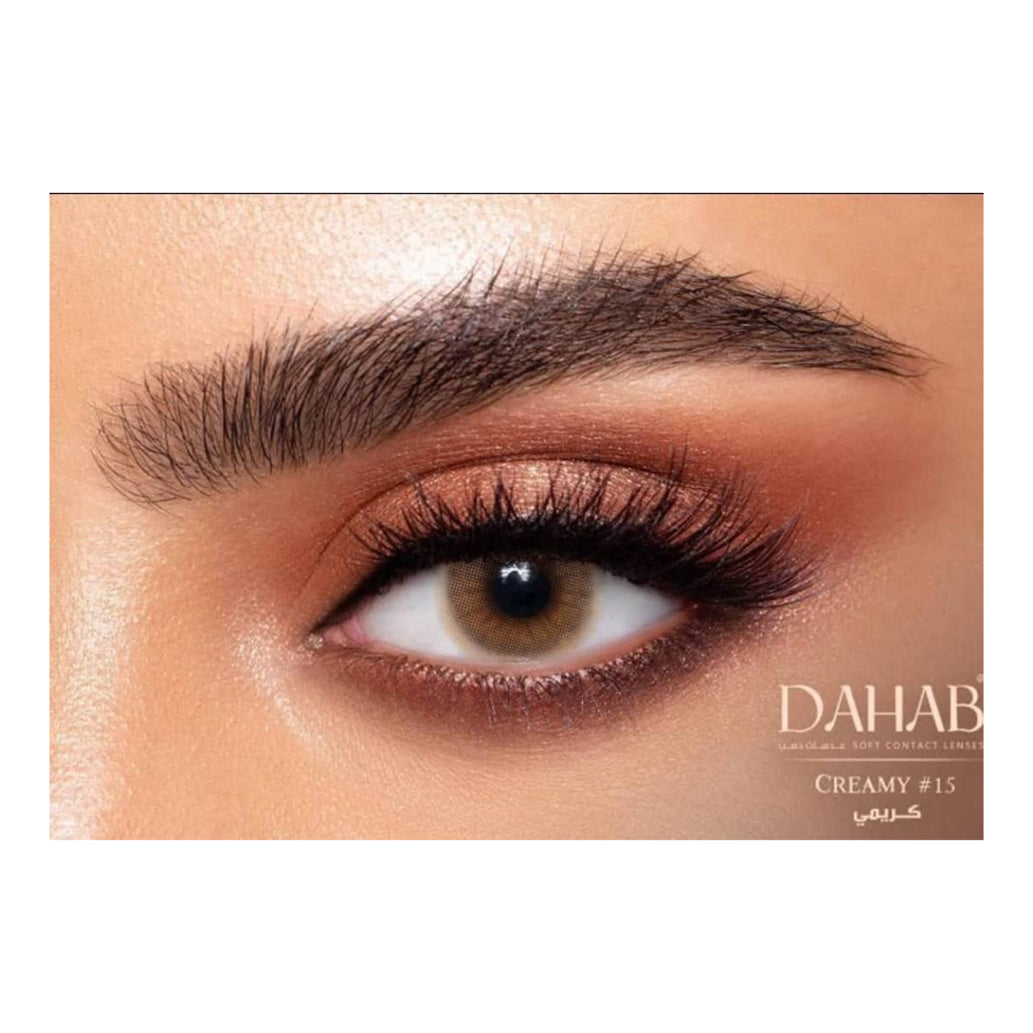 Dahab Contact Lenses 15 Creamy 5 PAIR BOX