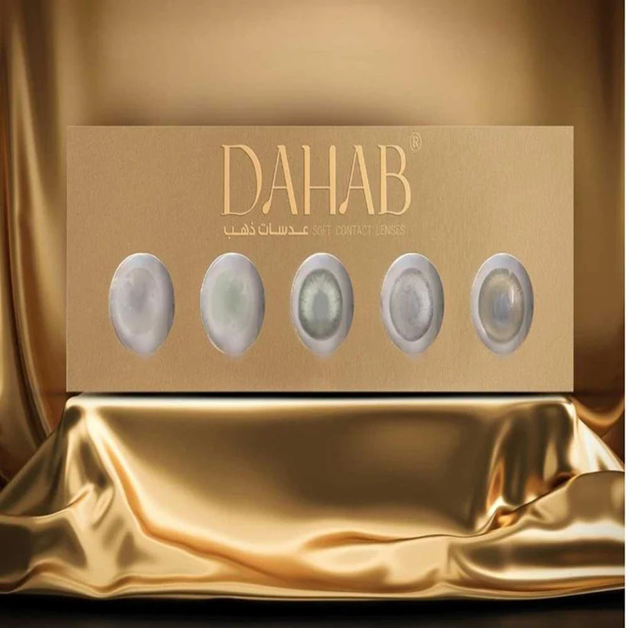Dahab Contact Lenses 34 Natural Green 5 PAIR BOX