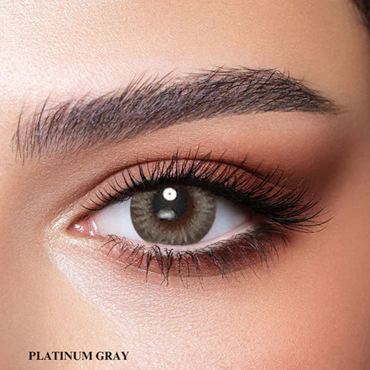 Bella One Day Color Contact Lenses Platinum Gray 5 PAIR