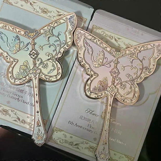 Flower Knows 8th Anniversary Butterfly Hand Mirror