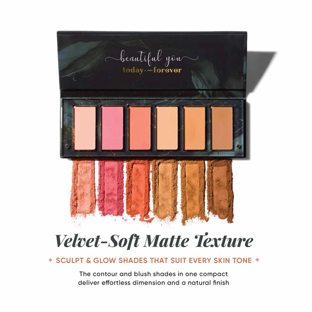 Aflairza Sculpt & Glow Powder Blush & Contour Palette 39GM