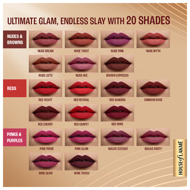Lakme Ultimate Glam Liquid Lipstick 4.2ML