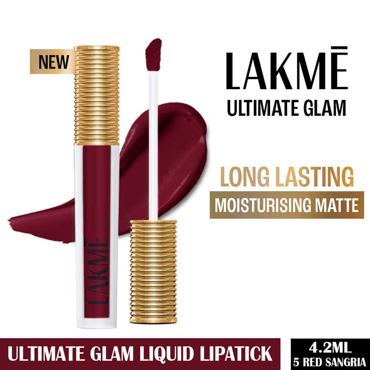 Lakme Ultimate Glam Liquid Lipstick 4.2ML
