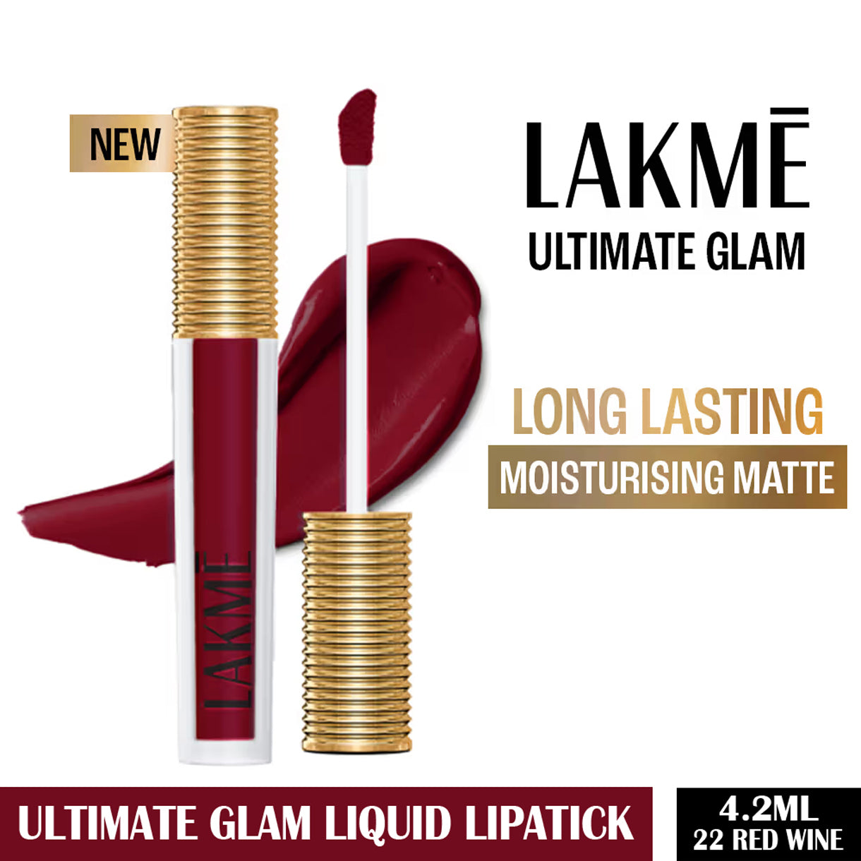 Lakme Ultimate Glam Liquid Lipstick 4.2ML