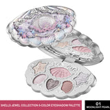Flower Knows Shells Jewel Collection 6-Color Eyeshadow Palette
