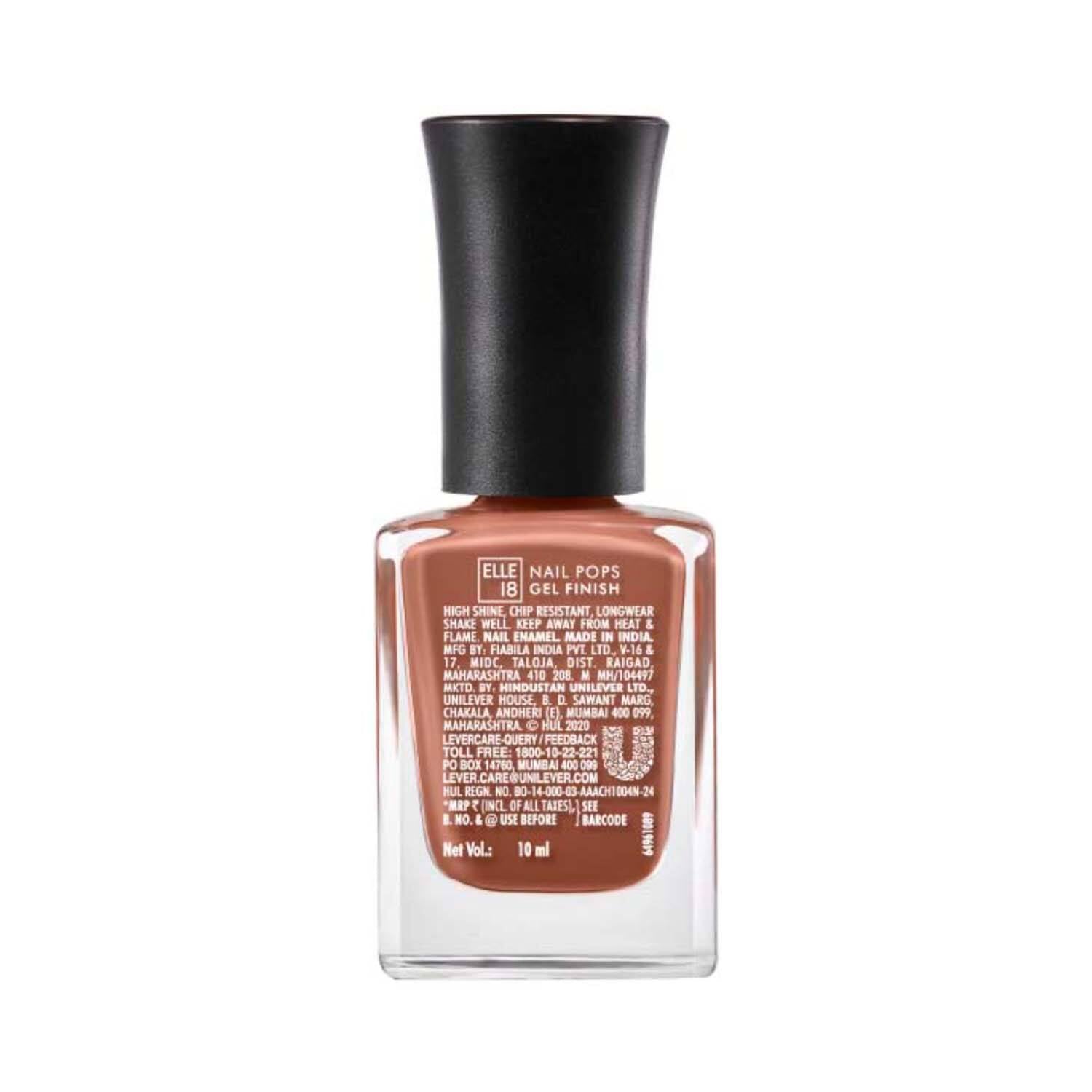 Lakme Elle 18 Nail Pop Gel Finish 10ML