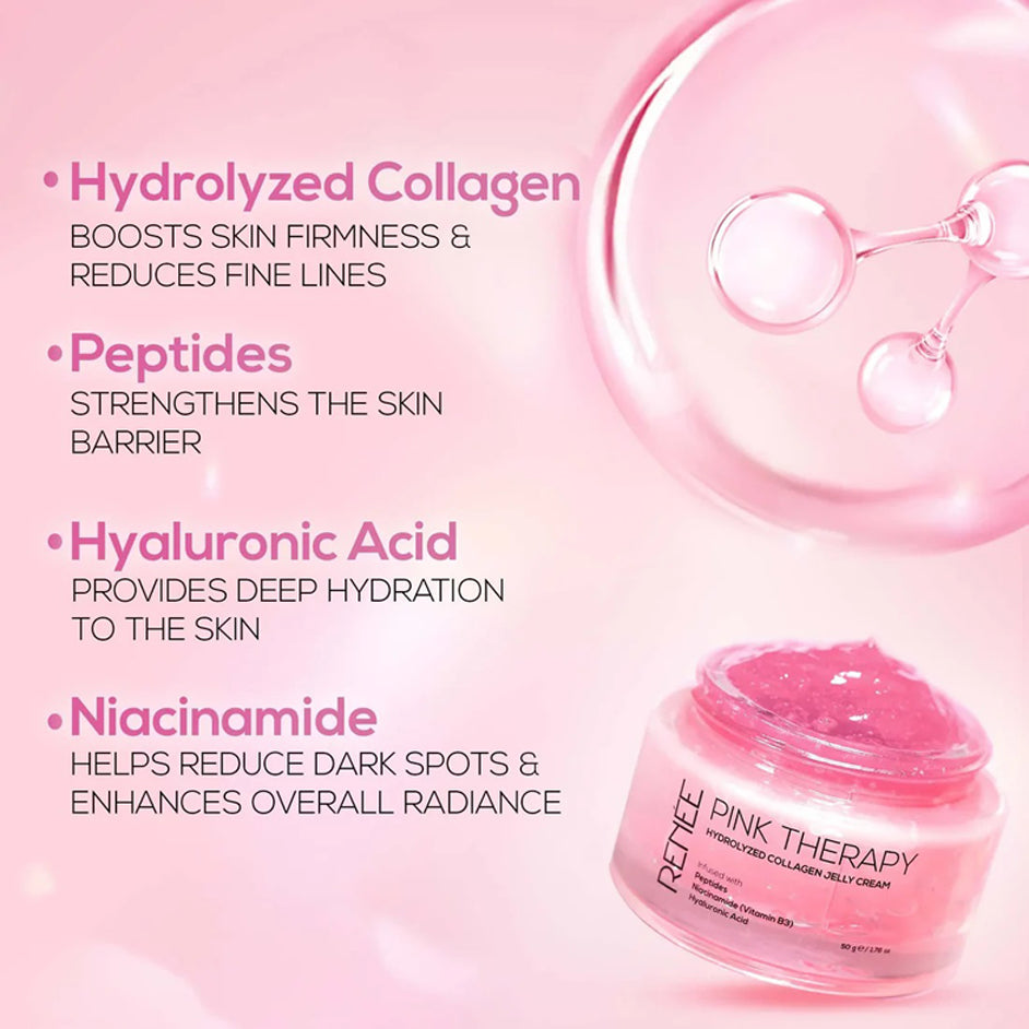 Renee Pink Therapy Hydrolyzed Collagen Jelly Cream 50G