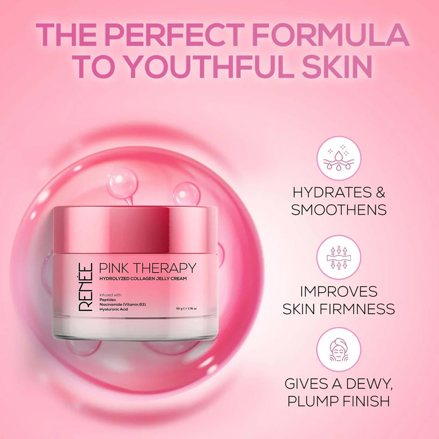 Renee Pink Therapy Hydrolyzed Collagen Jelly Cream 50G