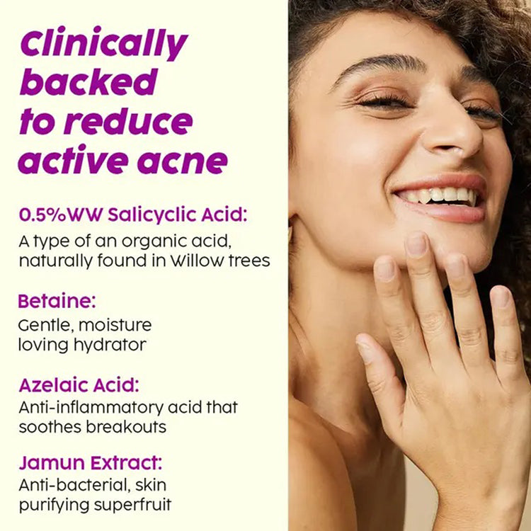 PlixJamun Salicylic Acid Cleanser Gel For Active Acne