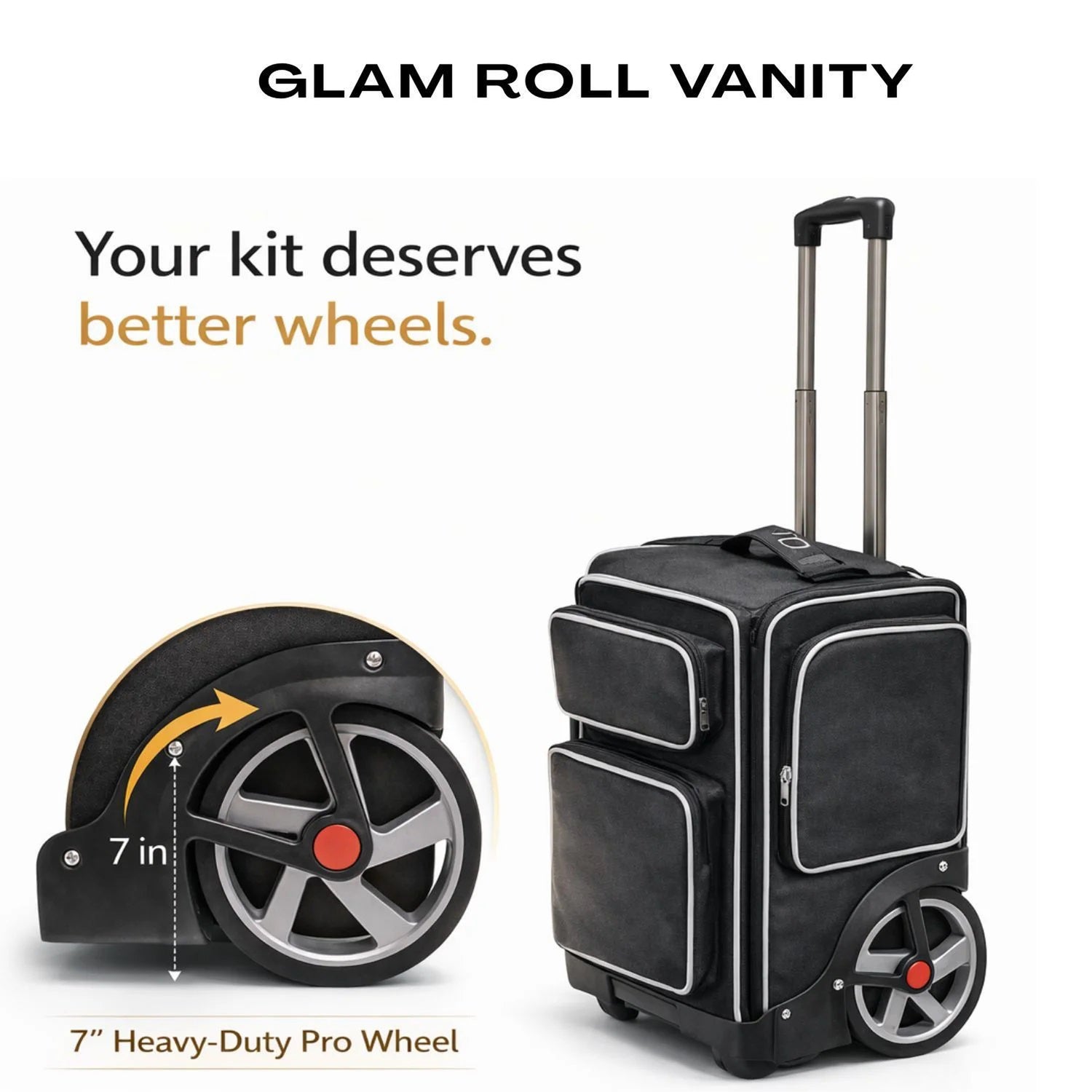 Makeup Vanity Bag Big Roll Weels Sbc 11001