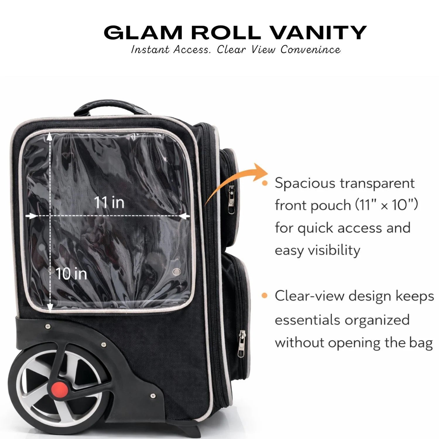 Makeup Vanity Bag Big Roll Weels Sbc 11001