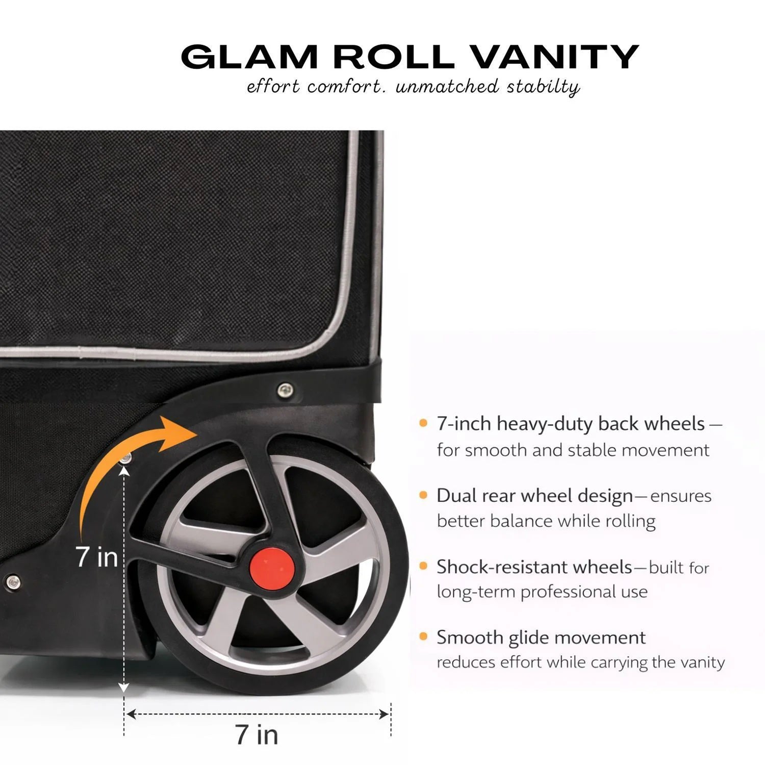 Makeup Vanity Bag Big Roll Weels Sbc 11001