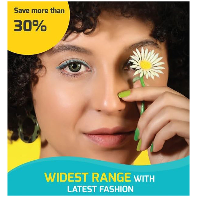 Aqua Color Contact Lenses MYSTERY HAZEL