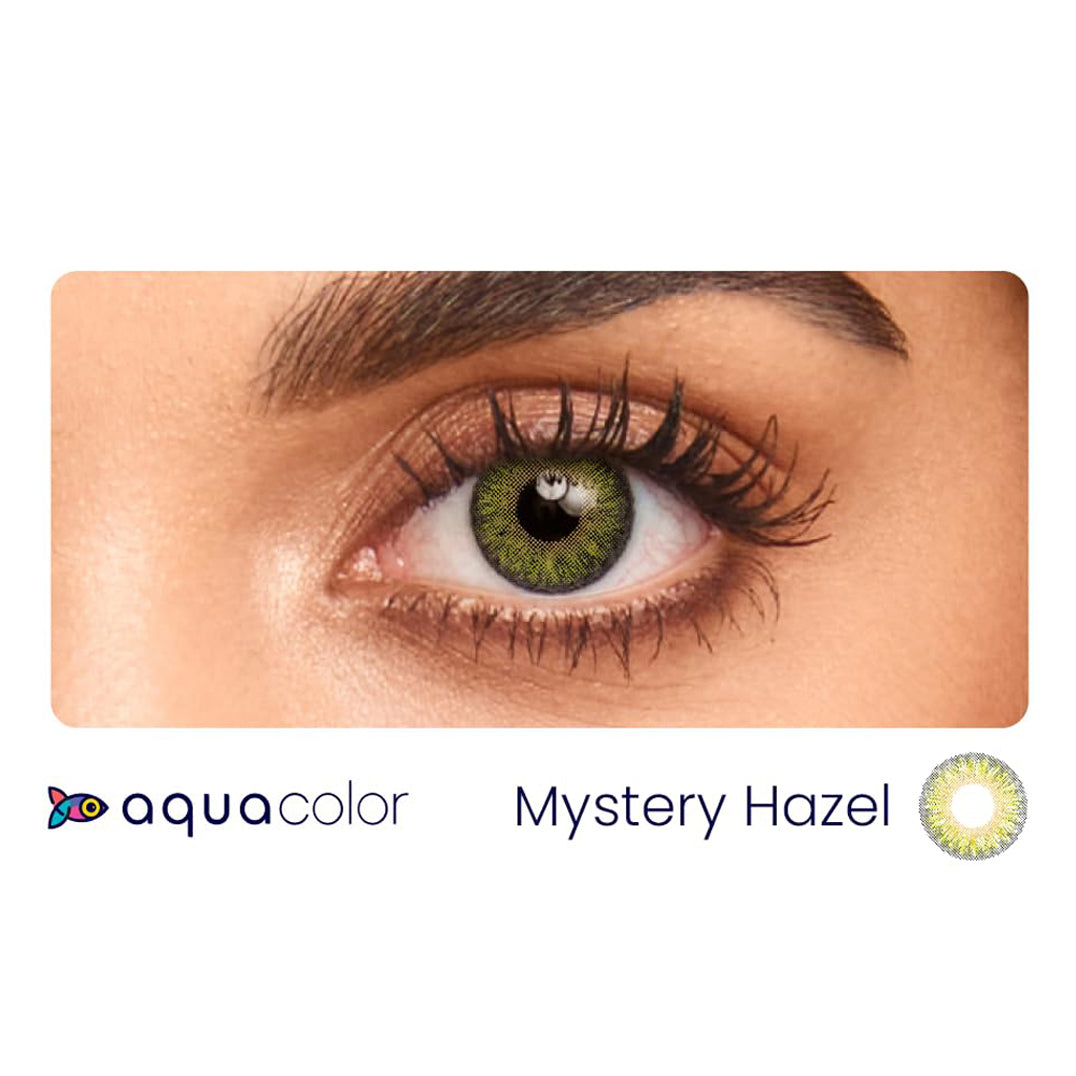 Aqua Color Contact Lenses MYSTERY HAZEL