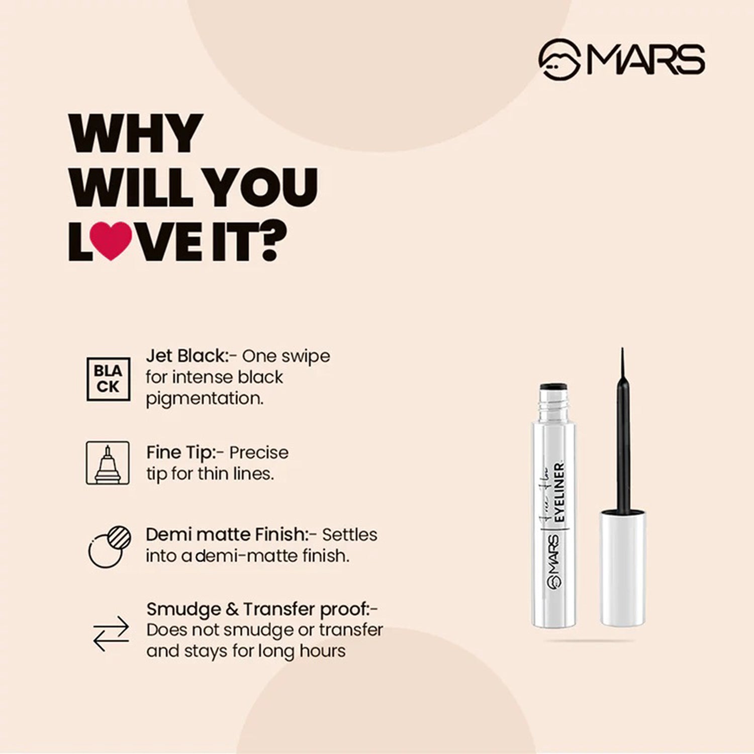 Mars So Black Liquid Eyeliner 5G